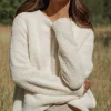 Alpaca Boucle Cocoon Crewneck
