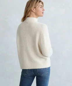 Boucle Button Pullover