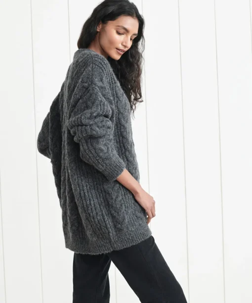 Cable Cocoon Cardigan