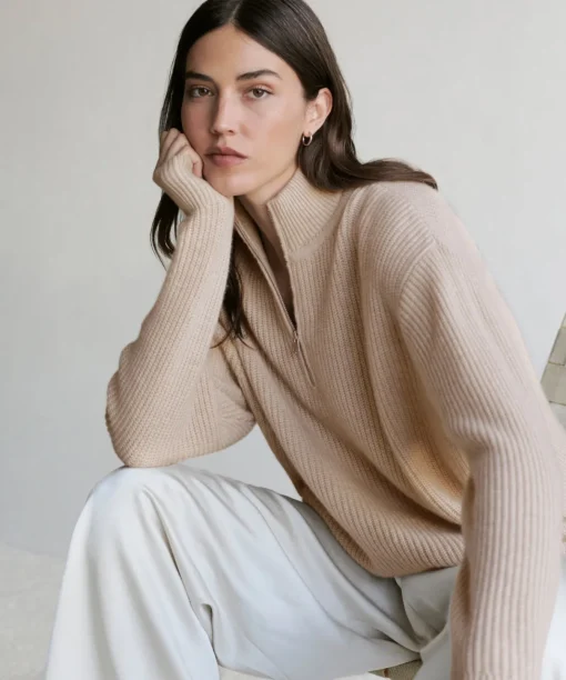 Cashmere Half Zip