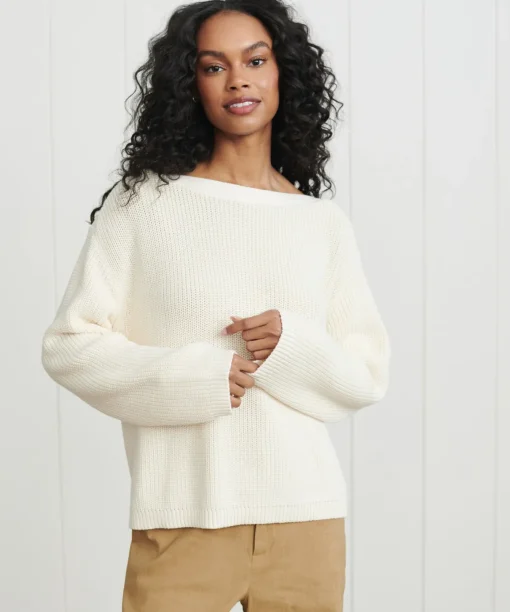 Cotton Boatneck Sweater