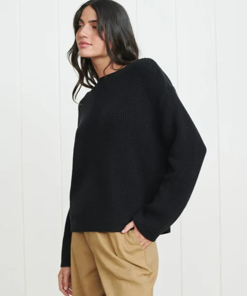 Cotton Boatneck Sweater