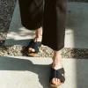 Cotton Crossover Sandal