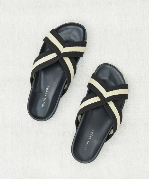 Cotton Crossover Sandal