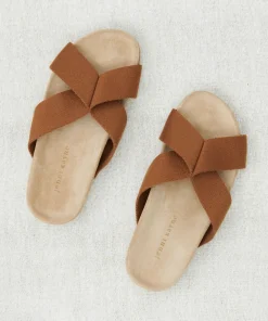Cotton Crossover Sandal