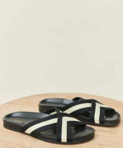 Cotton Crossover Sandal