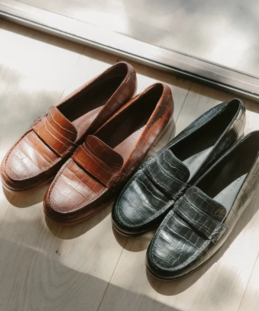 Croc Embossed Loafer