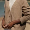 Cropped Cashmere Cocoon Cardigan