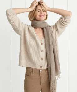 Cropped Cashmere Cocoon Cardigan