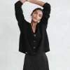 Cropped Cashmere Cocoon Cardigan