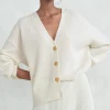 Cropped Cashmere Cocoon Cardigan