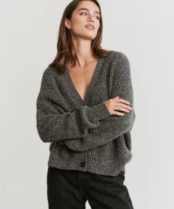 Cropped Cashmere Cocoon Cardigan