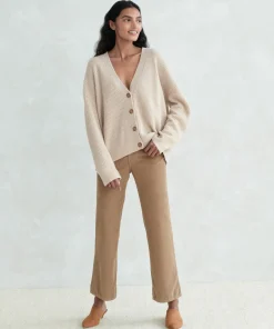 Cropped Cashmere Cocoon Cardigan