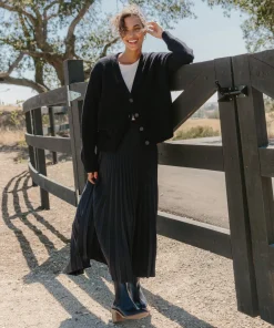 Cropped Cashmere Cocoon Cardigan