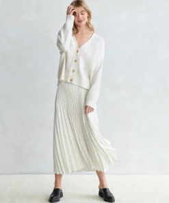Cropped Cashmere Cocoon Cardigan