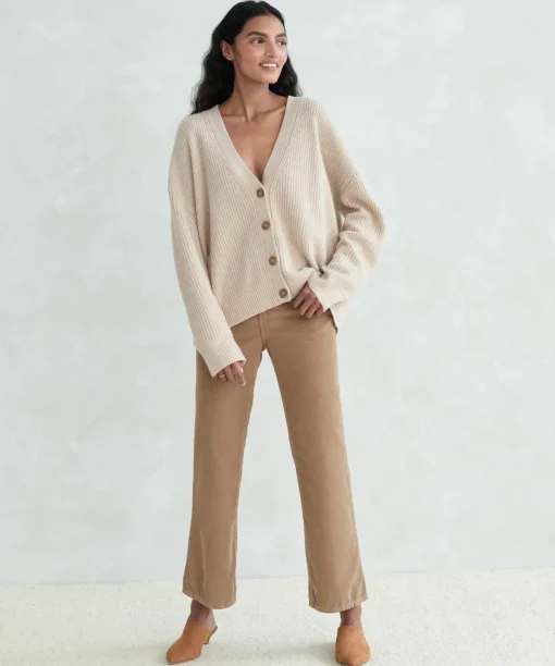 Cropped Cashmere Cocoon Cardigan