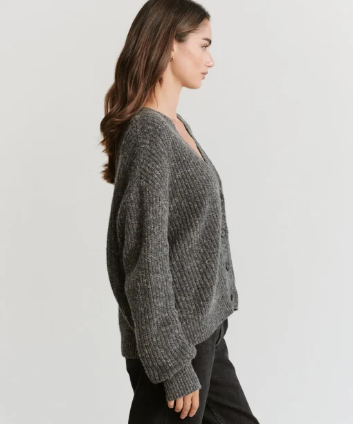 Cropped Cashmere Cocoon Cardigan