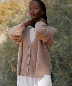 Cropped Cashmere Cocoon Cardigan