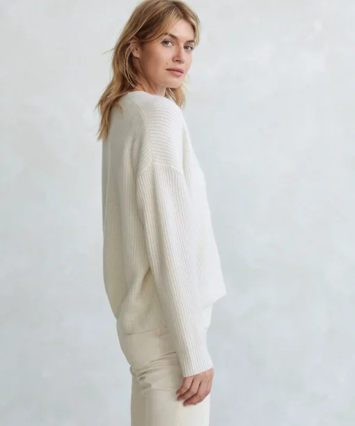 Cropped Cashmere Cocoon Cardigan