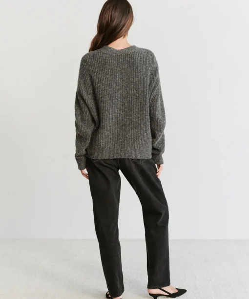 Cropped Cashmere Cocoon Cardigan