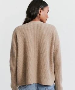 Cropped Cashmere Cocoon Cardigan