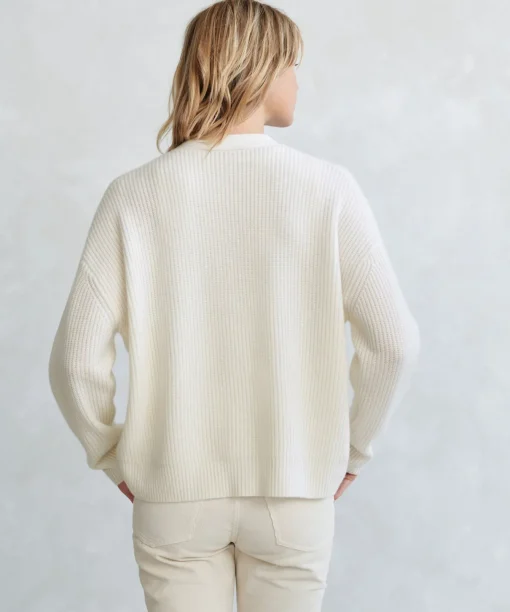Cropped Cashmere Cocoon Cardigan