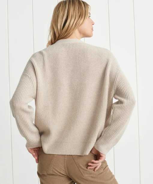 Cropped Cashmere Cocoon Cardigan