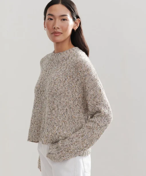 Cropped Cocoon Crewneck