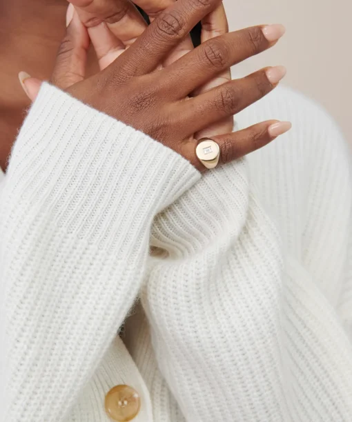 Gemma Baguette Signet Ring