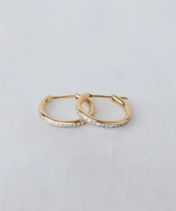 Iris Diamond Hoops