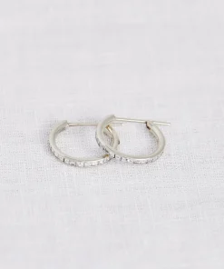 Iris Diamond Hoops