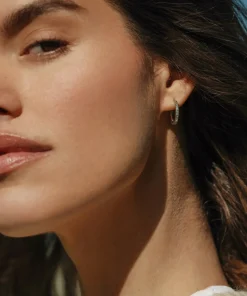 Iris Diamond Hoops