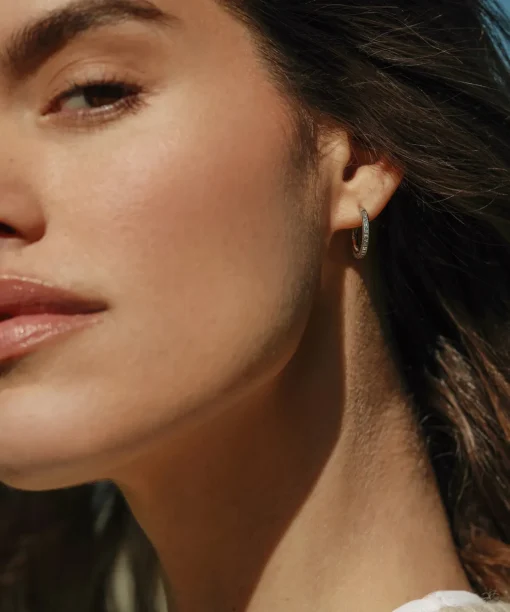 Iris Diamond Hoops