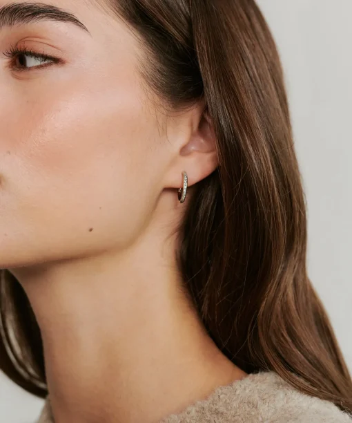 Iris Diamond Hoops