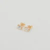 Ivy Emerald Cut Studs