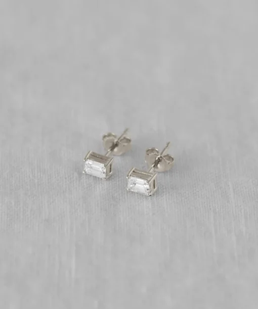 Ivy Emerald Cut Studs