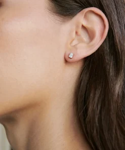 Ivy Emerald Cut Studs