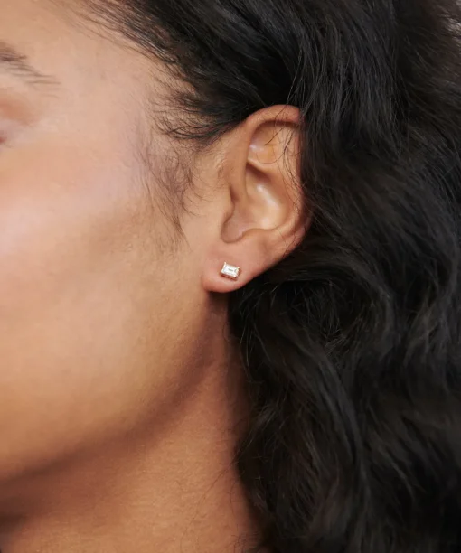 Ivy Emerald Cut Studs