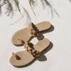 Leather Braided Strap Sandal