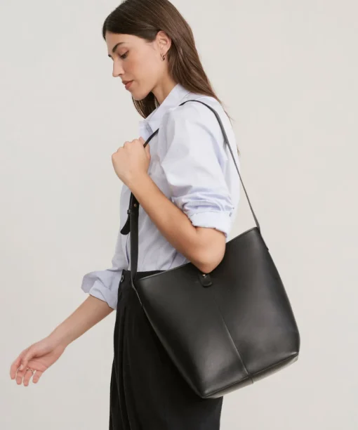 Leather Bucket Bag