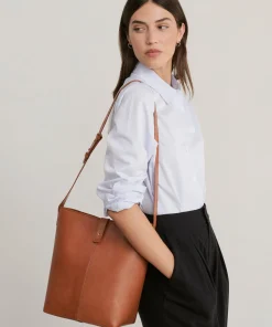 Leather Bucket Bag