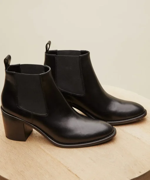 Leather Heeled Chelsea Boot