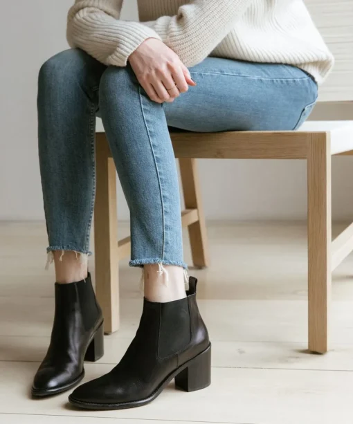 Leather Heeled Chelsea Boot