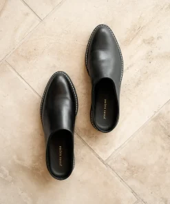Leather Lug Mule