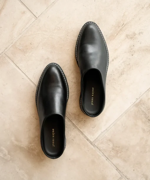 Leather Lug Mule