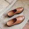 Leather Lug Mule