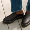 Leather Lug Mule