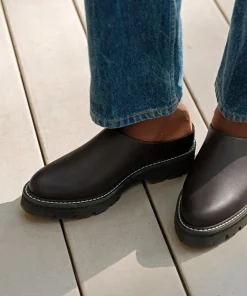 Leather Lug Mule