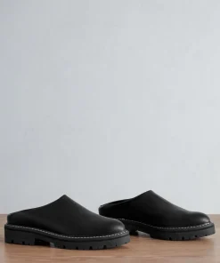 Leather Lug Mule