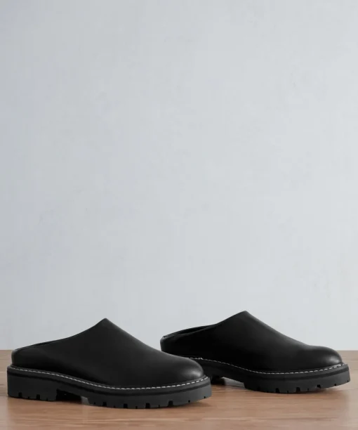 Leather Lug Mule